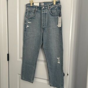 New Citizen of Humanity pony boy Jean in a vintage distress slightly tapered leg